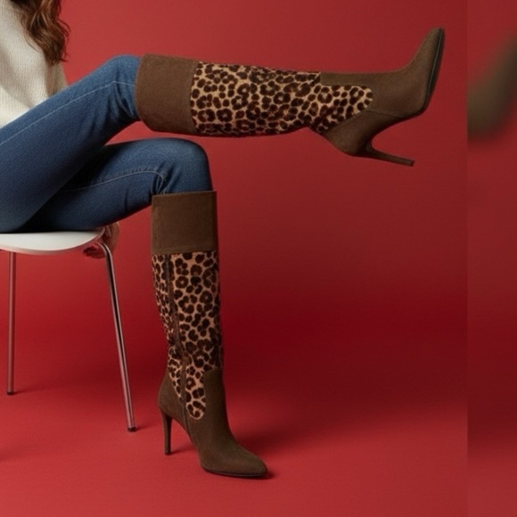 Ralph Lauren Halina Suede Knee Boots – Women’s Size 7 - Picture 2 of 8